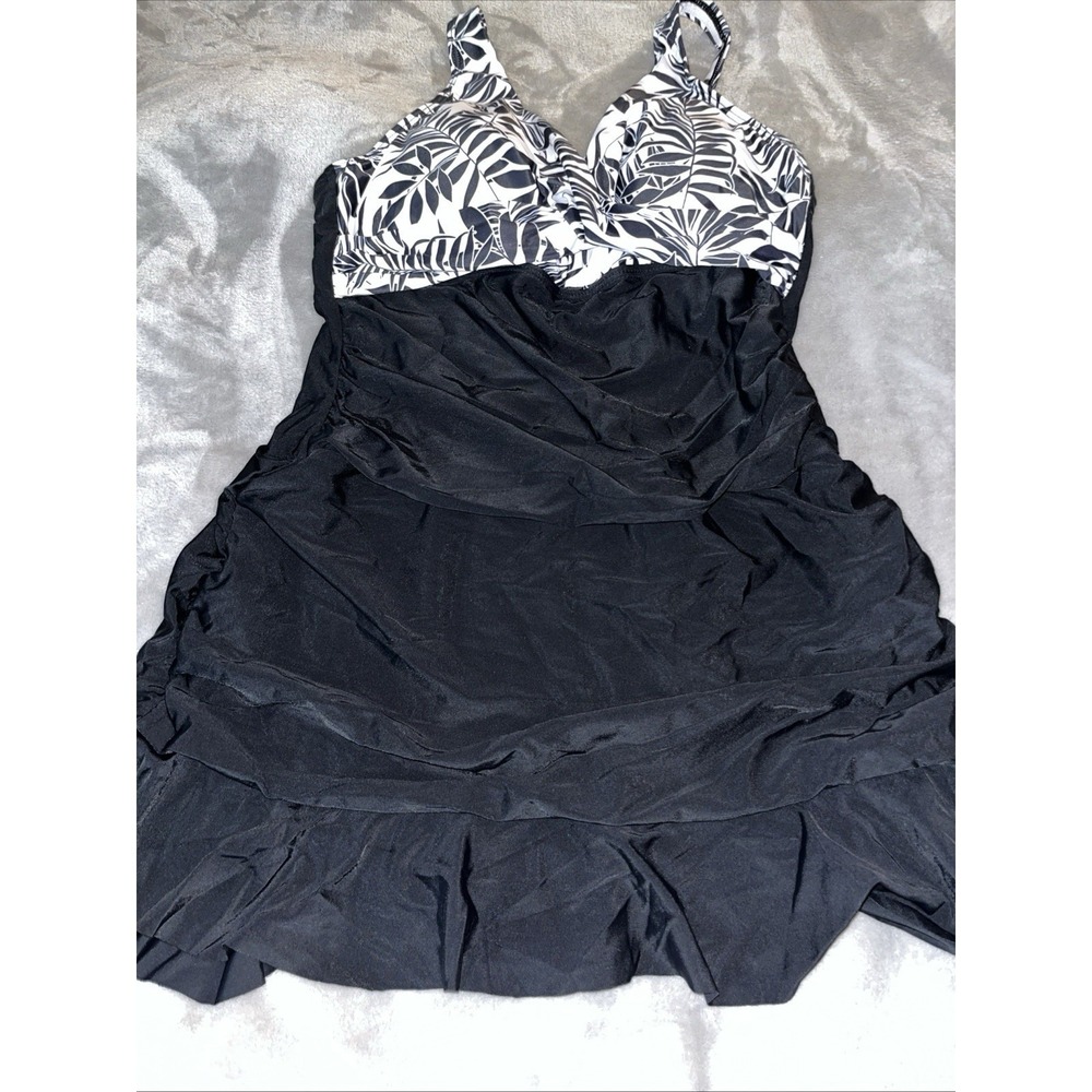 Yonique One Piece Swimsuits for Women Modest Tummy‎ Control Swimdress Sz S